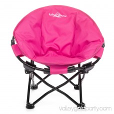 Lucky Bums Moon Camp Kids Adult Indoor Outdoor Comfort Lightweight Durable Chair with Carrying Case, Pink, Small 568935384